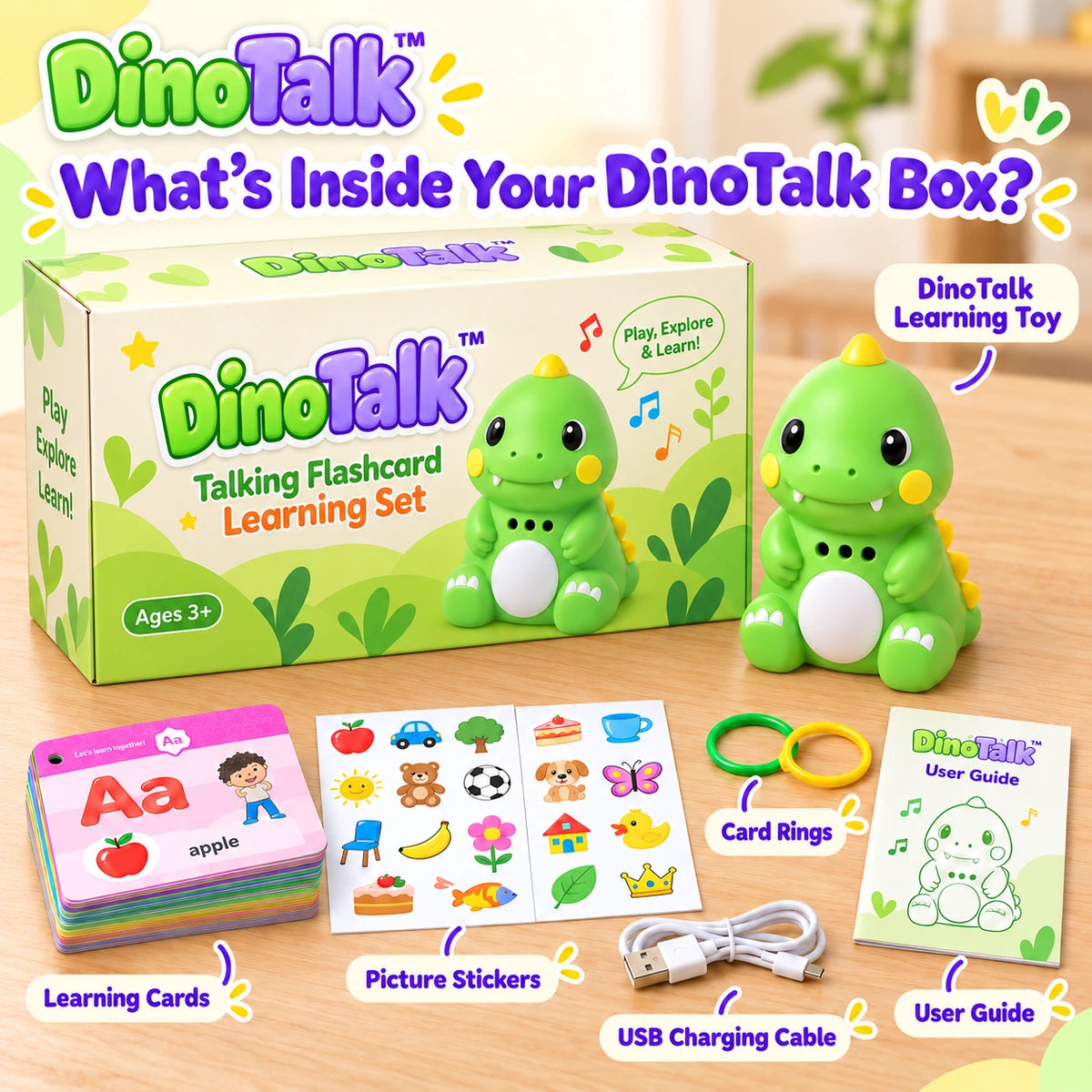 DinoTalk™ Talking Flashcard Dino